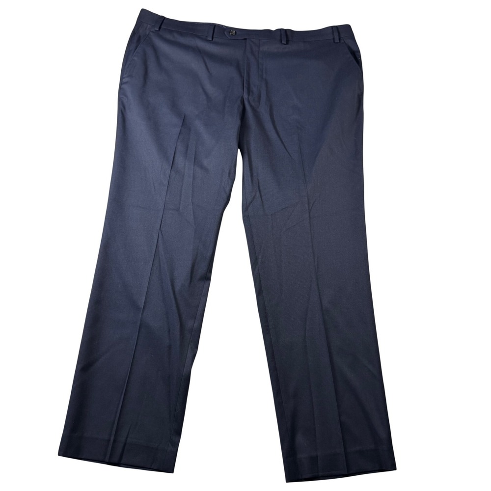 Lauren Ralph Lauren Dress Pants Mens 42x30 Navy Blue Excellent Total Comfort